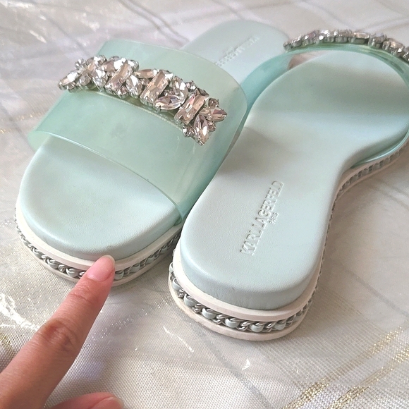 Karl Lagerfeld Mint Julep Billi Fashion Slide Sandal - Picture 5 of 12